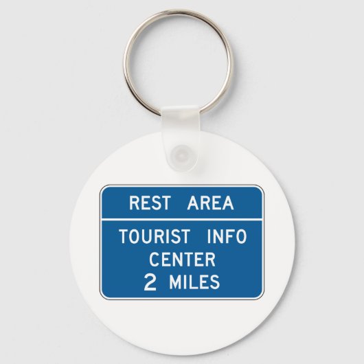 Tanduiding van het toeristisch informatiecentrum sleutelhanger (Voorkant)