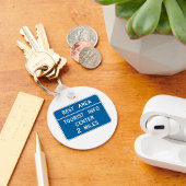 Tanduiding van het toeristisch informatiecentrum sleutelhanger