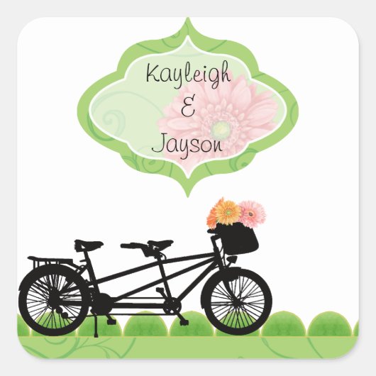 Tandum Bike Envelope Seals of Favor Labels (Voorkant)