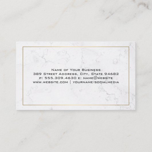 Tandverzorger Logo | Tand Visitekaartje (Achterkant)