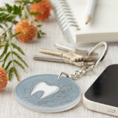 Tandverzorging Design Moderne Molaar Sleutelhanger (Voorkant Rechts)