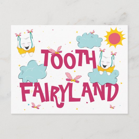 Tandverzorging Sprookjesland, Van de Tandfee Briefkaart (Voorkant)