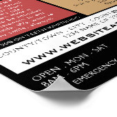 Tandverzorging, tandheelkunde, tandheelkunde Adver Poster (Hoek)