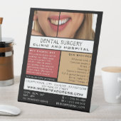Tandverzorging, tandheelkunde, tandheelkunde Adver Reclamebord Met Voetstuk (Insitu)