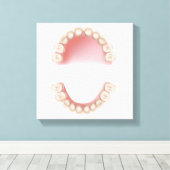 Tandvleesklier (baby) canvas afdruk (Insitu (Houten vloer))