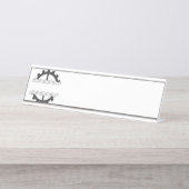 tandwiel bureau naambordje (Voorkant)