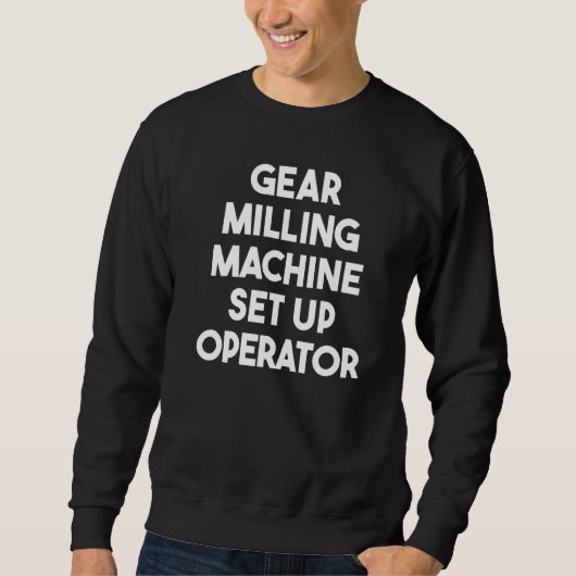 Tandwiel freesmachine insteloperator   trui (Voorkant)