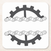 tandwiel kartonnen onderzetters (Voorkant)