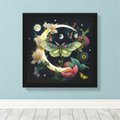 Tandwiel - Nachtpaus Canvas Afdruk (Insitu (Houten vloer))