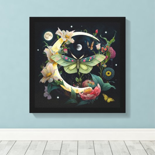 Tandwiel - Nachtpaus Canvas Afdruk (Insitu (Houten vloer))