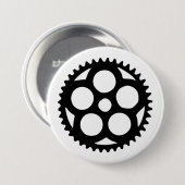 Tandwiel oldstyle Nr. 1 knoppen Ronde Button 7,6 Cm (Voorkant /achterkant)