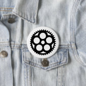 Tandwiel oldstyle Nr. 1 knoppen Ronde Button 7,6 Cm (In situ)