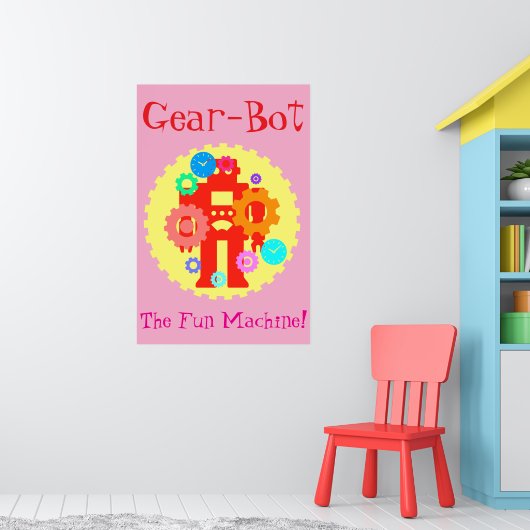 Tandwiel Robot Poster (Kinderkamer 1)