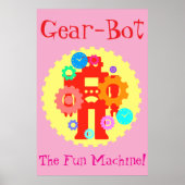 Tandwiel Robot Poster (Voorkant)