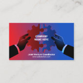 tandwielen | concept bedrijfsfusies en overnames visitekaartje (Voorkant)