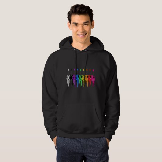 tandwielen hoodie (Voorkant volledig)