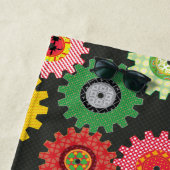 Tandwielen met patronen strandlaken (In situ)