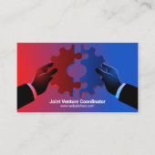 tandwielen | Samenwerkingsconcept fusies en overna Visitekaartje (Voorkant)