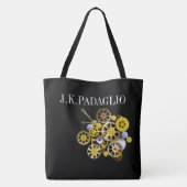 Tandwielen zijn geolied en klaar tote bag (Achterkant)