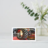 tandwielmachines, metalen tandwielen visitekaartje (Staand voorkant)