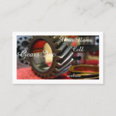 tandwielmachines, metalen tandwielen visitekaartje (Voorkant)