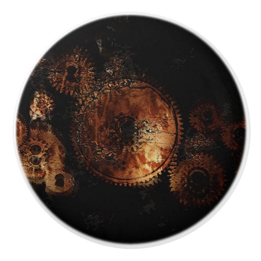 tandwieloverbrengingen voor machines met steampunk keramische knop (Voorkant)