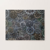 Tandwielovers en hanen legpuzzel (Horizontaal)