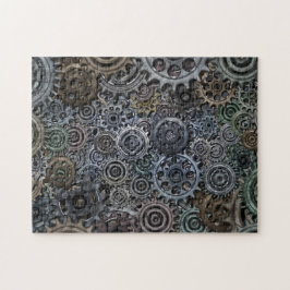 Tandwielovers en hanen legpuzzel