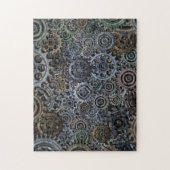 Tandwielovers en hanen legpuzzel (Verticaal)