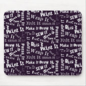 Tandwieltjes drukken donker muismat (Voorkant)