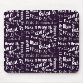 Tandwieltjes drukken donker muismat