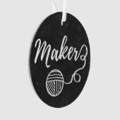 Tandwieltjes en kartonnen kartonnen textuur ornament (voorkant)