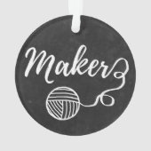 Tandwieltjes en kartonnen kartonnen textuur ornament (achterkant)