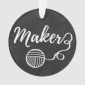 Tandwieltjes en kartonnen kartonnen textuur ornament (voorkant)