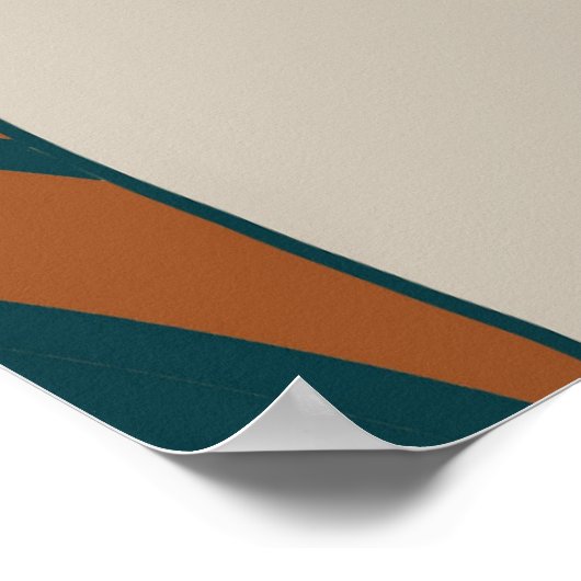 Tandy mode Portret met Boho kleur Poster (Hoek)