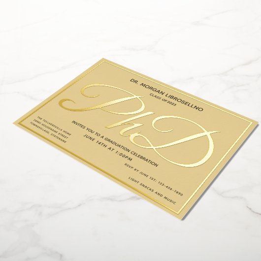 Tane Aftond Promotie Folie Uitnodiging (Gedraaid)