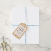 Tane Baby Boy Giraffe Cadeaulabel (Met Touw)
