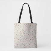 Tane beige tas met bladpatroon (Voorkant)