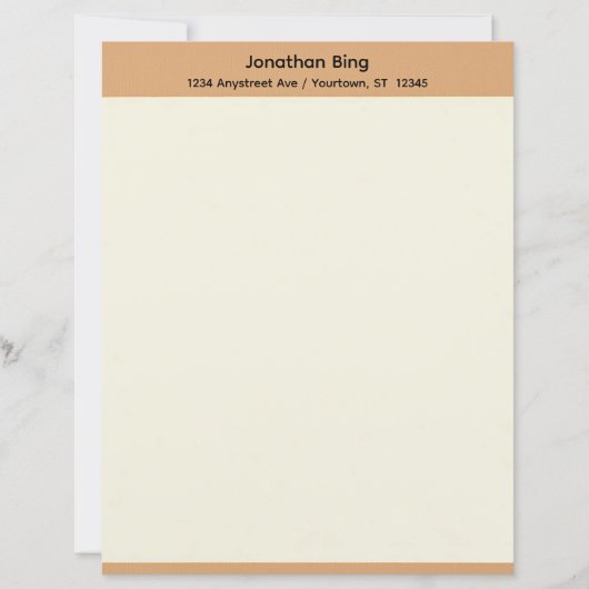 Tane en Crème Kantoor Papier (Voorkant)