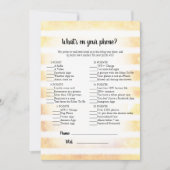 Tane Konijn Gele Wat Is Er Op Je Telefoonspel Kaart (Voorkant)