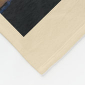 Taneer met monogram gepersonaliseerde 6 foto fleece deken (Hoek)