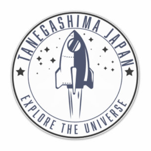 Tanegashima Japan Ontdek het universum Sticker