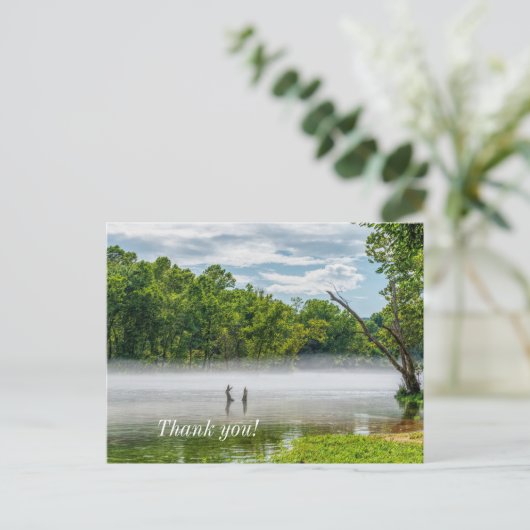 Taneycomo Summer Fog Briefkaart (Staand voorkant)