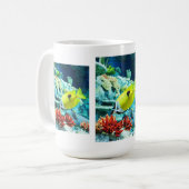 Tang fish animal koffiemok (Voorkant links)