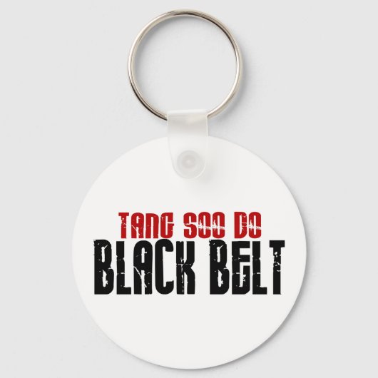 Tang Soo Do Black Belt Karate Sleutelhanger (Voorkant)