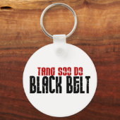 Tang Soo Do Black Belt Karate Sleutelhanger (Voorkant)