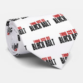 Tang Soo Do Black Belt Karate Stropdas (Opgerold)