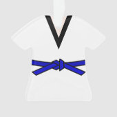 Tang Soo Do Blue Belt op maat Ornament (voorkant)