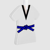 Tang Soo Do Blue Belt op maat Ornament (voorkant)