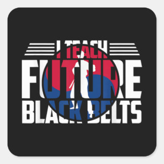Tang Soo Do Instructor Martial Arts Teacher Koreaa Vierkante Sticker